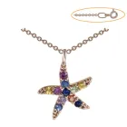 Кольє з червоного золота з сапфірами 1683610, розмір 45