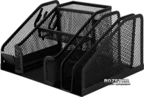 Металева підставка для канцелярського приладдя Buromax Чорна (BM.6241-01)