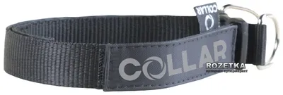 Нейлоновий нашийник Collar DOGextreme Police №3 на липучці 40 мм 45-80 см Чорний (6439)