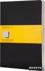 Блокнот Moleskine Cahier 19 х 25 см 120 сторінок в клітку Чорний 3 шт (9788883705021)