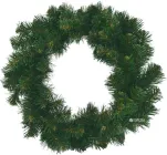 Вінок Новогодько (YES! Fun) d-35 см Різдвяний плетений Зелений ПВХ (4820178390378)