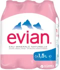 Упаковка мінеральної негазованої води Evian негазована 1.5 л x 6 шт (3068320085005_3068320001128)