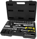 Набір насадок торцевих та біт Sigma 1/4" 1/2" 72 шт CrV в кейсі (6003741)