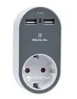 Мережевий зарядний пристрій Real-El CS-20 White-Grey