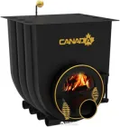 Піч калориферна для дому та дачі Canada О1 з варильною поверхнею і зі склом (СW-0120050S)