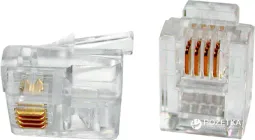 Конектор Patron RJ11/6P4C (RJ-11) 40 шт. (CON-RJ-11-6P4C-40)