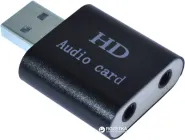 Адаптер Dynamode USB C-Media 108 7.1 каналів, алюміній Чорна (USB-SOUND7-ALU black)