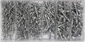 Заклепки алюмінієві YATO 2.4, 3.2, 4, 4.8 х 6.4 мм 400 шт. (YT-36420)