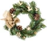 Вінок Новогодько (YES! Fun) Небесна пошта 17.5 см Зелений (4820079037839)