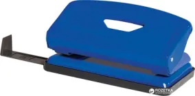 Дирокол металевий з лінійкою Scholz 12 аркушів Синій (4316-06SCH) (8591662431667)