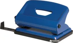 Дирокол металевий з лінійкою Scholz 16 аркушів Синій (4317-06SCH) (8591662431766)