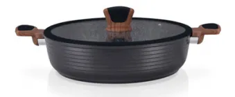 Сотейник Fissman Diamond Grey з антипригарним покриттям terra 28х7.5см/4.1 л (AL-4306.28)