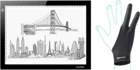 LED планшет (світлокопіювальні) Huion L4S з рукавичкою