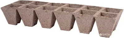 Касети торф'яні Richland (Jiffy) 5х5 см 12 комірок 4шт (2018013009)