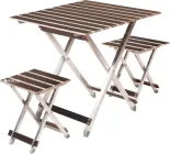 Стіл великий Vitan Aluwood + 2 стільці (6240)