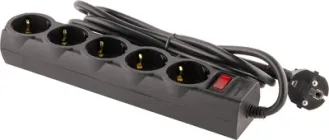 Мережевий фільтр LogicPower LP-X5 Premium 5 м 5 розеток Black (LP9585)