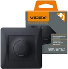Світлорегулятор VIDEX Binera на 600 Вт Чорний графіт (VF-BNDM600-BG)