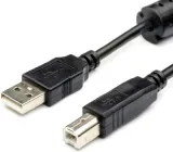 Кабель Atcom USB 2.0 AM/BM Ferite 1.5 м Black (5474)