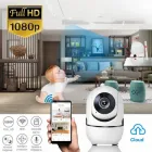 Бездротова 1080P WiFi радіоняня/відеоняня YCC365 FHD камера відеоспостереження з датчиком руху, нічним баченням microSD Біла (355246689)