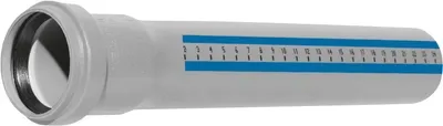 Труба Magnaplast для внутрішньої каналізації з розтрубом 75x1.9х1000 Htplus (4052836130402)