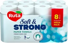 Паперові рушники Ruta Soft & Strong 3 шари 8 рулонів (4820202891079_1)