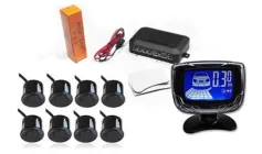 Парктронік з LCD дисплеєм Idial D-069 LCD Набір 8 шт Чорний