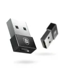 Адаптер перехідник USB на Type-C BASEUS Exquisite (USB 2.0, 480 Mbps, OTG). Black