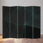 Декоративна Ширма FineDecor "Чорно-сірий орнамент" 200x180 см 223b