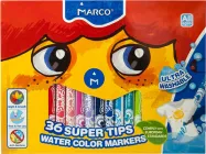 Фломастери Marco Super Washable 36 кольорів (1630-36CB)