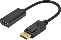 Адаптер STLab DisplayPort Male - HDMI Female HD 1080P 0,18 м Чорний (U-996)