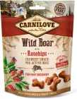 Ласощі для собак Carnilove Crunchy Snack з диким кабаном, шипшиною та свіжим м'ясом 200 г (8595602527298)