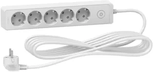 Мережевий подовжувач Schneider 5 розеток 5 м White (ST9455W)