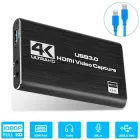 Зовнішня карта відеозахоплення 4K HDMI в USB 3.0 з мікрофонним входом і виходом на навушники, пристрій відео оцифрування (4K HDMI Video Capture USB3.0 AY02)