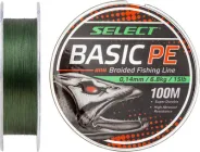 Шнур Select Basic PE 100 м 0.26 мм 45 lb/20.8 кг Темно-зелений (18702768)