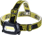 Ліхтар налобний з регулюванням нахилу Mastertool 3 режими, 75 х 46 х 29 мм, COB LED, 3 x AAA, ABS (94-0810)