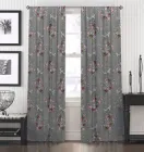 Комплект штор Di&Di Прованс Квіти на сірому тлі 175х170 2 шт. (ROZ6400055071)