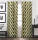 Комплект штор Di&Di Модерн Листя на оливковому тлі 175х170 2 шт. (ROZ6400055098)