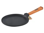 Сковорода млинна чавунна 240х15 мм з ручкою ОПТИМА BRIZOLL (О2415-Р)