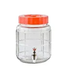 Бутель 5,7 л скляна з пластиковим краном GFVine (GL57C)