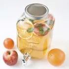 Лимонадник скляний Yorkshire 5л з пластиковим краном (лимонадниця) (York5C)