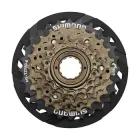 Касета тріскачка Shimano MF-TZ500 6sp з захистом, коричневий (MF-TZ500-6-CP)
