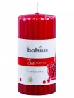 Свічка стовпчик ребриста 120/58 з ароматом Гранат 266715 Bolsius