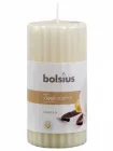 Свічка стовпчик ребриста 120/58 з ароматом Ванілі 266775 Bolsius