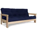 Диван розкладний в вітальню з масиву дерева бук Mexico Woodman без покриття/синій