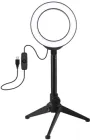 Кільцева USB LED лампа Puluz PKT3084B 4.7" + настільний штатив