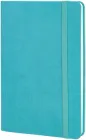Діловий нотатник Optima Vivella А5 256 сторінок у лінійку на гумці Бірюзовий (O27104-21)
