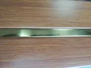 Рейковий алюмінієвий стеля Allux золотий дуб - золото дзеркальне комплект 90 см х 160 см