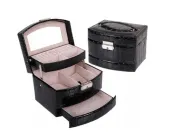 Шкатулка для прикрас Lombardi 15,5 х 13 х 12 см (JSB/8555/889/black) чорна