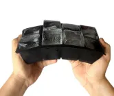 Силіконова форма для льоду з кришкою ICE BAR 8 кубиків по 5 х 5 см чорна (SRICELIDBLACK01)