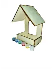 Годівниця для птахів з фарбами, 16х10х21 см